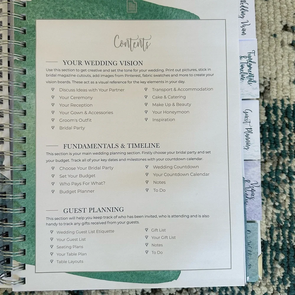Wedding Planner Notebook - Blue, New, The Complete Wedding Planner